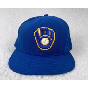 Milwaukee Brewers Wisconsin New Era 59Fifty Hat Mens Cap Caseball Size 7 1/2